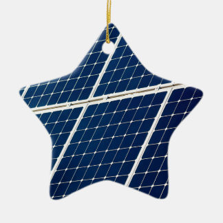 Image of a solar power panel funny ceramic tree decoration