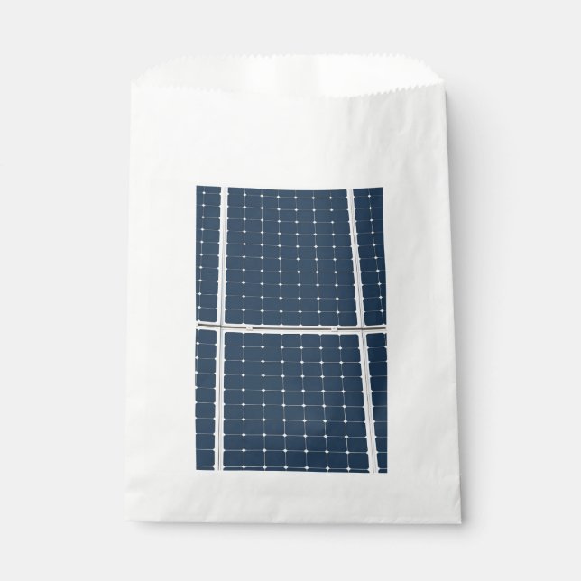 Image of a solar power panel funny favour bags (Front)