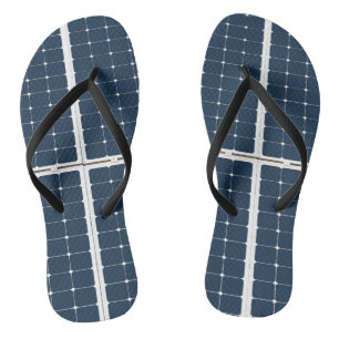 Image of a solar power panel funny jandals