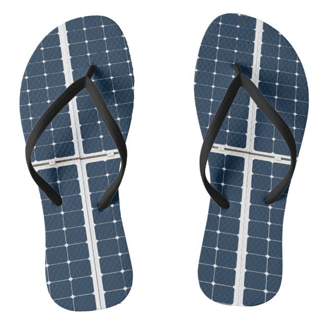 Image of a solar power panel funny jandals (Footbed)