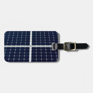 Image of a solar power panel funny luggage tag