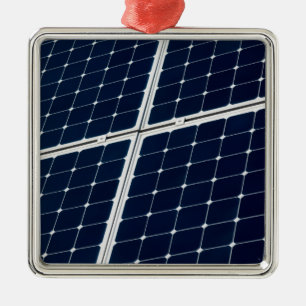 Image of a solar power panel funny metal tree decoration