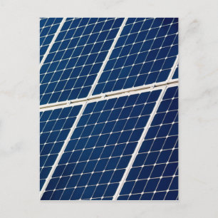 Image of a solar power panel funny postcard