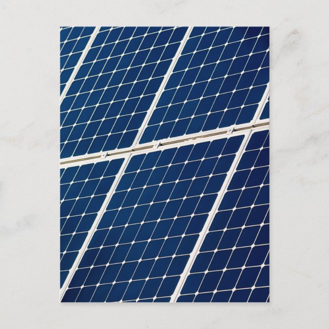 Image of a solar power panel funny postcard (Front)