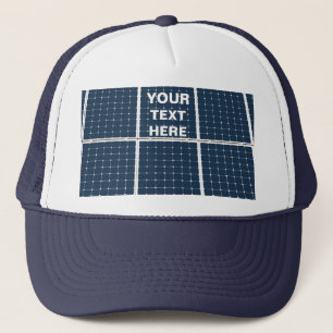 Image of a solar power panel funny trucker hat