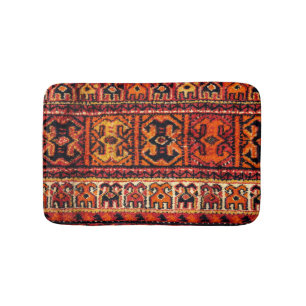 Image of a vintage carpet. Elegant texture pattern Bath Mat