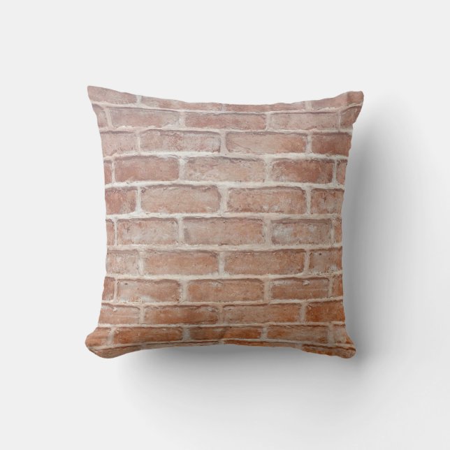 Image of Background brick wall textureabstract, ag Cushion (Front)
