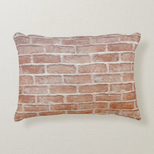 Image of Background brick wall textureabstract, ag Decorative Cushion