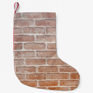 Image of Background brick wall textureabstract, ag Small Christmas Stocking
