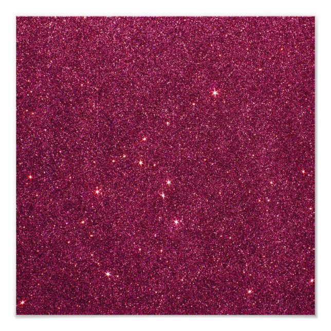 Image of bright pink glitter photo print (Front)