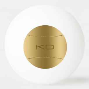 Image Of Metallic Gold - Stainless Steel Look Ping Pong Ball