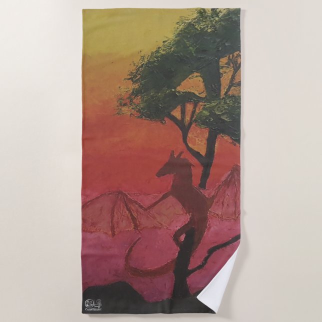 Image of my artwork Fantasy and reality Beach Towel (Front)