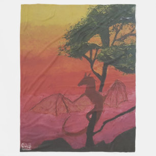Image of my artwork Fantasy and reality Fleece Blanket