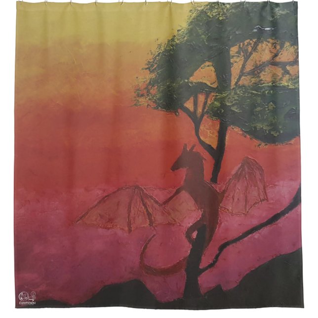 Image of my artwork Fantasy and reality Shower Curtain (Front)