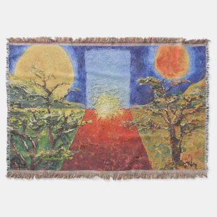 Image of my artwork The sunset Throw Blanket