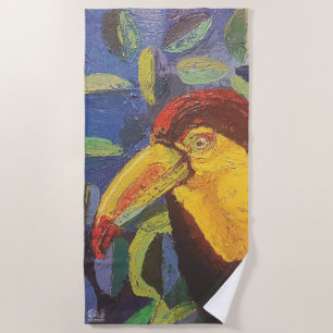 Image of my artwork Tucan Beach Towel