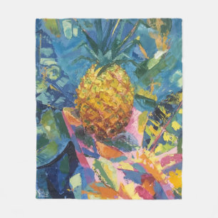 Image of my work Pineapple Fleece Blanket