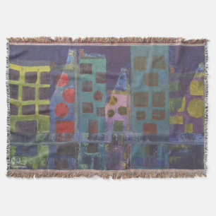 Image of my work The night Throw Blanket