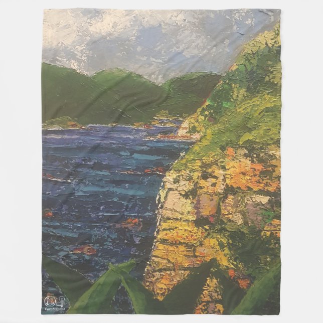 Image of my work The Rock Fleece Blanket (Front)