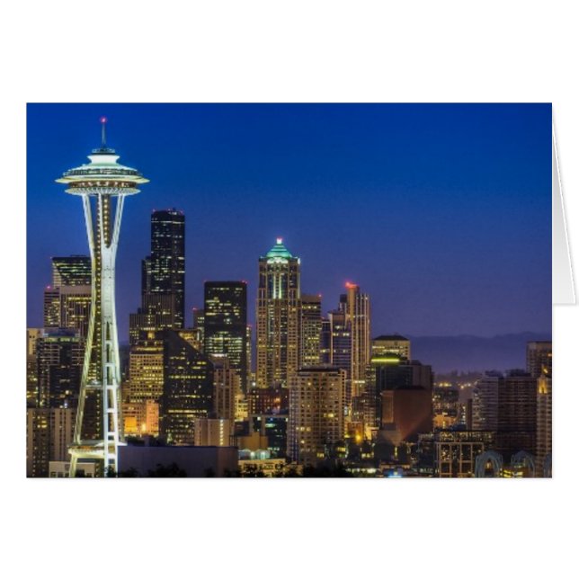 Image of Seattle Skyline in morning hours. (Front Horizontal)