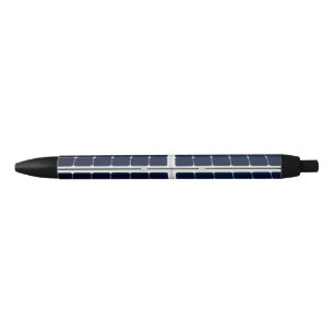 Image of solar power panel funny black ink pen
