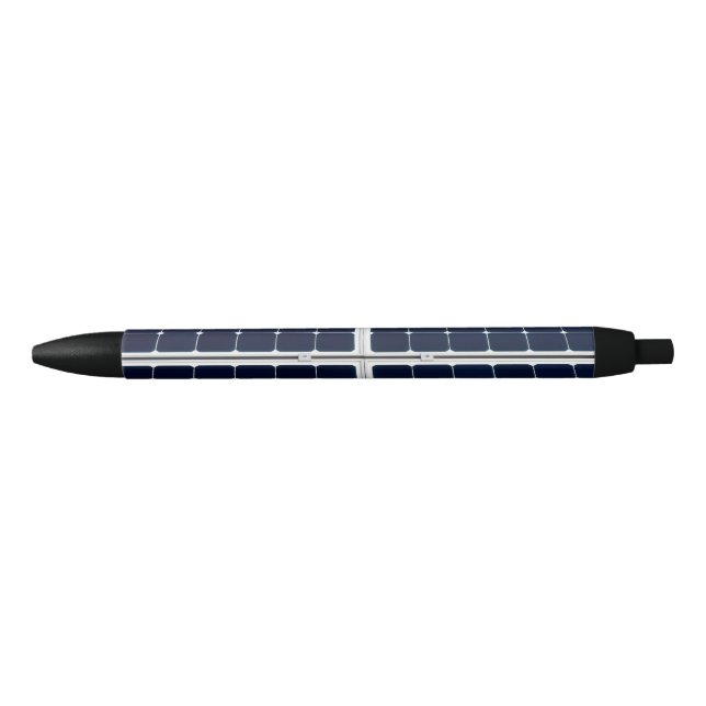Image of solar power panel funny black ink pen (Front)