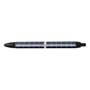 Image of solar power panel funny black ink pen