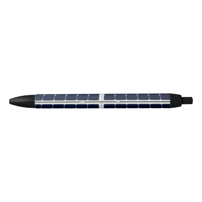 Image of solar power panel funny black ink pen (Front)