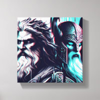 image of the gods zeus and odin together