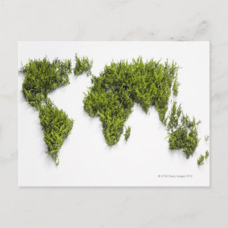image of world map postcard