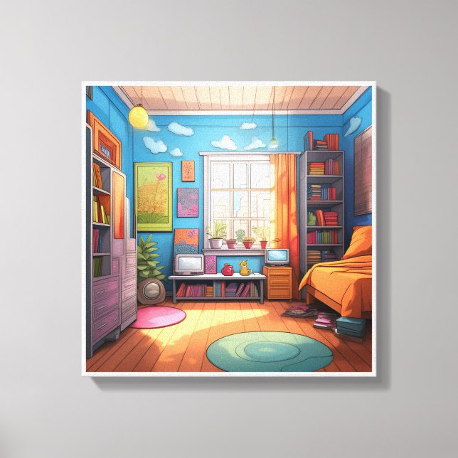 Image printed on canvas for beautiful colours, 46 (Front)