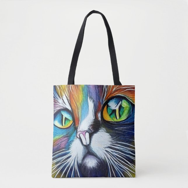 Image: The Gaze of the Cat. Tote Bag (Front)