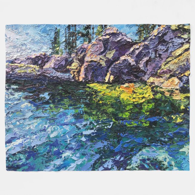 Imagen de mi obra arte Marítimo Fleece Blanket (Front (Horizontal))