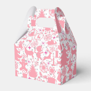 Images of Christmas in Pink Favour Box