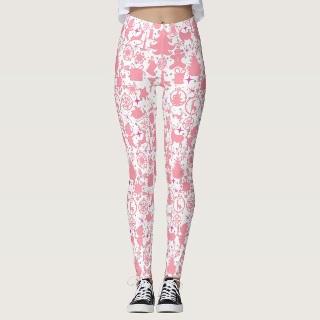 Images of Christmas in Pink Leggings (Front)