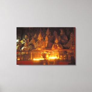 Images of Lamas at the Sara Monastery, Lhasa, Canvas Print