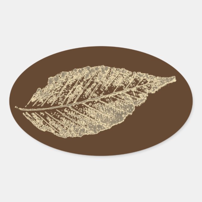 Images taken from direct nature leaf print Sticker (Front)