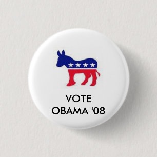 images, VOTE OBAMA '08 3 Cm Round Badge