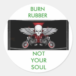imagesCALKRLIA, BURN            RUBBER      , N... Classic Round Sticker