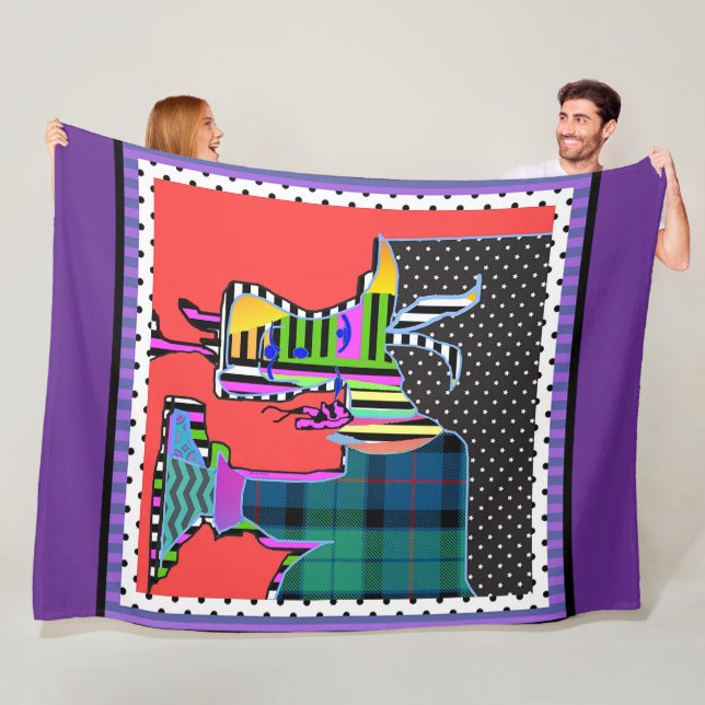 Imaginary Animal Fleece Blanket (In Situ)