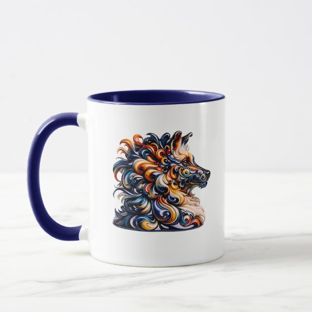 Imaginary Dog Illustration Mug (Left)