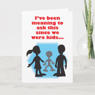 Imaginary Friend Humourous Birthday Card