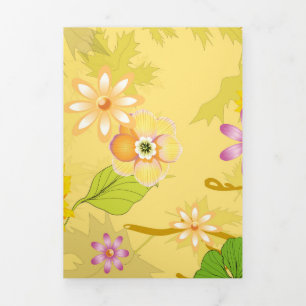 Imaginary Jungle 5 Tri-Fold Holiday Card