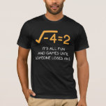 Imaginary number Mathematician  Funny Math Nerd T-Shirt<br><div class="desc">An imaginary number is a complex number that can be written as a real number multiplied by the imaginary unit i. Funny Mathematician Gift for a Math Teacher or Maths Nerd.</div>