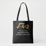 Imaginary number Mathematician  Funny Math Nerd Tote Bag<br><div class="desc">An imaginary number is a complex number that can be written as a real number multiplied by the imaginary unit i. Funny Mathematician Gift for a Math Teacher or Maths Nerd.</div>