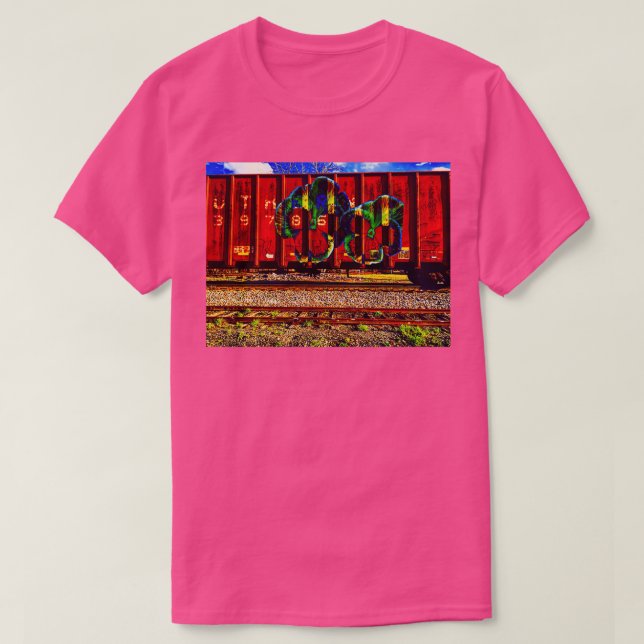 Imaginary Train Graffiti T-Shirt (Design Front)