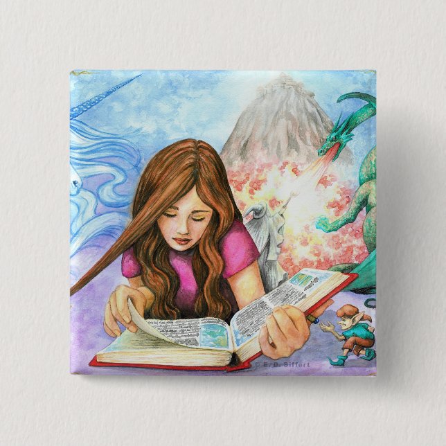 Imagination 15 Cm Square Badge (Front)