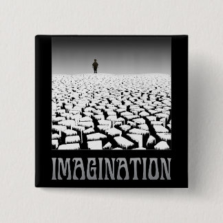 Imagination 15 Cm Square Badge