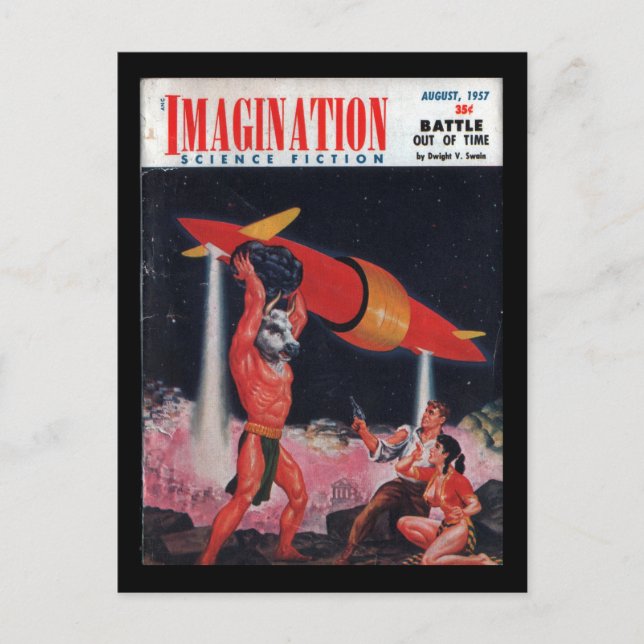 Imagination - 1957-08_Pulp Art Postcard (Front)