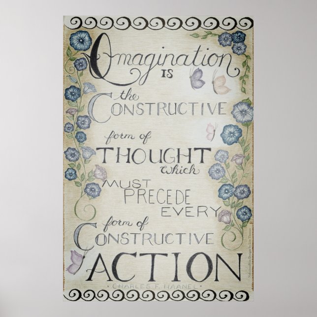 Imagination - Charles Haanel Wall Art (Twilight) (Front)